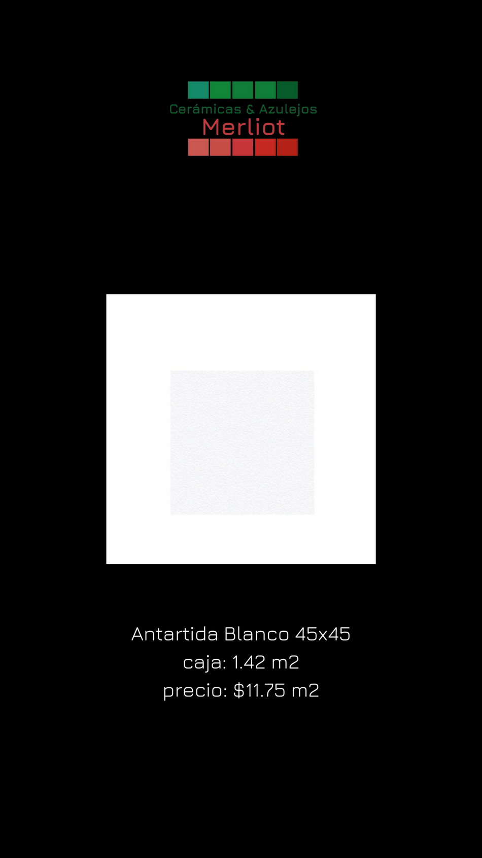 Antartida Blanco 45x45
