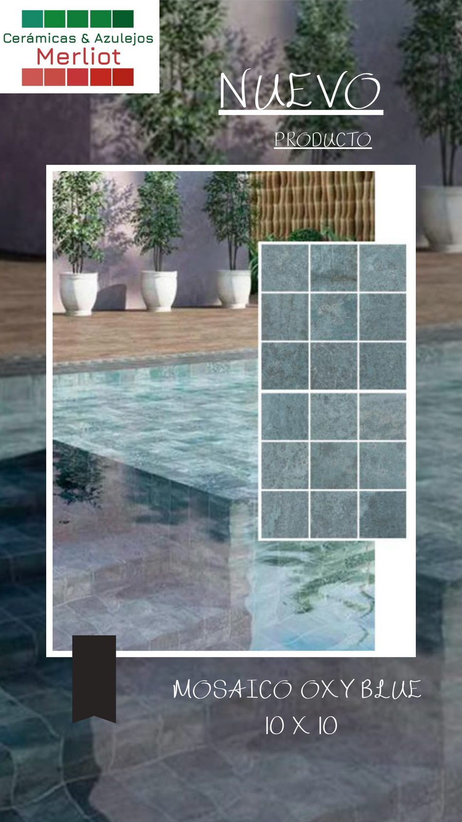 Mosaico Oxy Blue/piscina